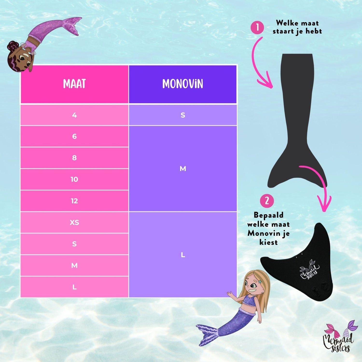 Mermaid Sisters Standard Monovin