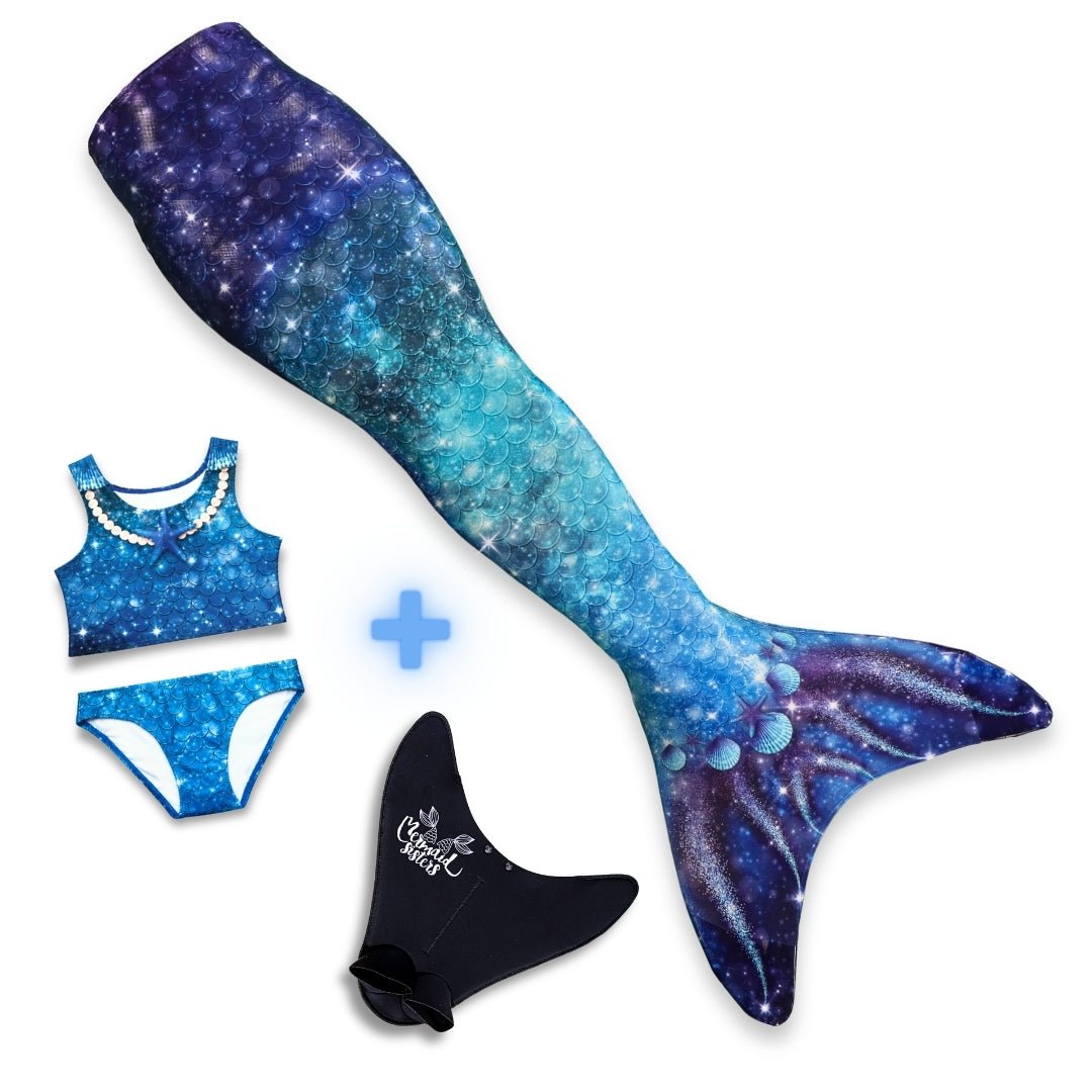 Meerjungfrau Set Stern des Meeres Blau