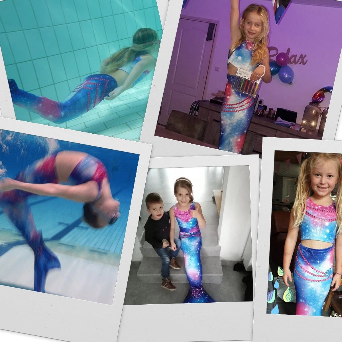 Voorbeelden van Prinses Tara zeemeermin staart in gebruik – Mermaid Sisters