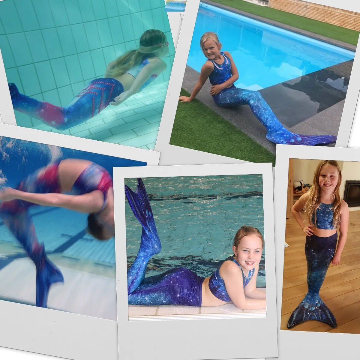 Kind gebruikt zeemeermin staart Star of the Sea Blue β Mermaid Sisters