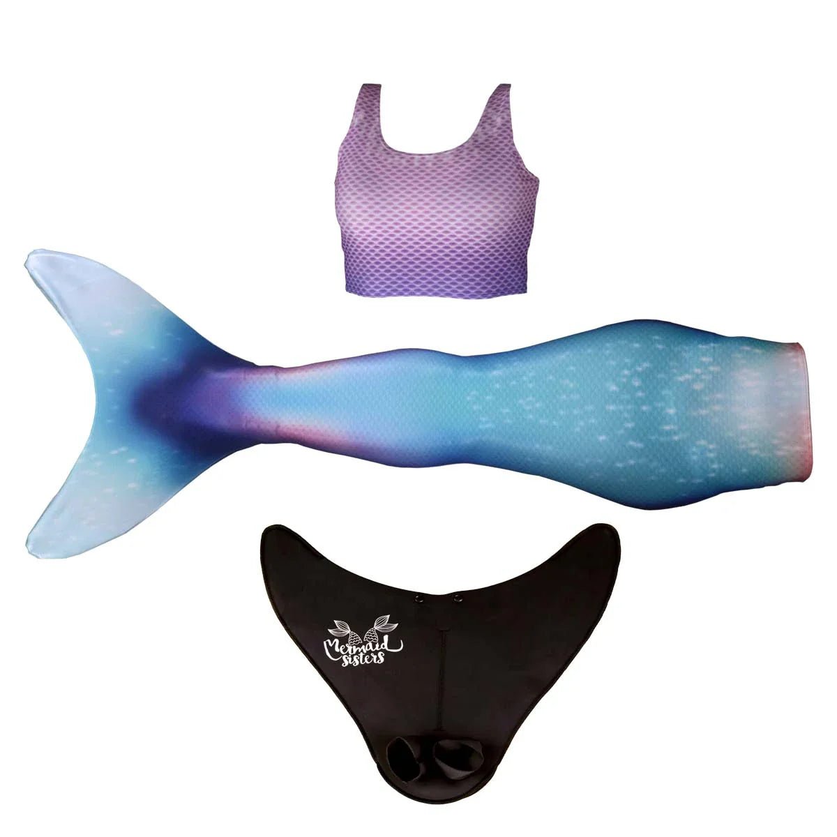 Complete zeemeermin bundels met staart, monovin en bikini – Mermaid Sisters