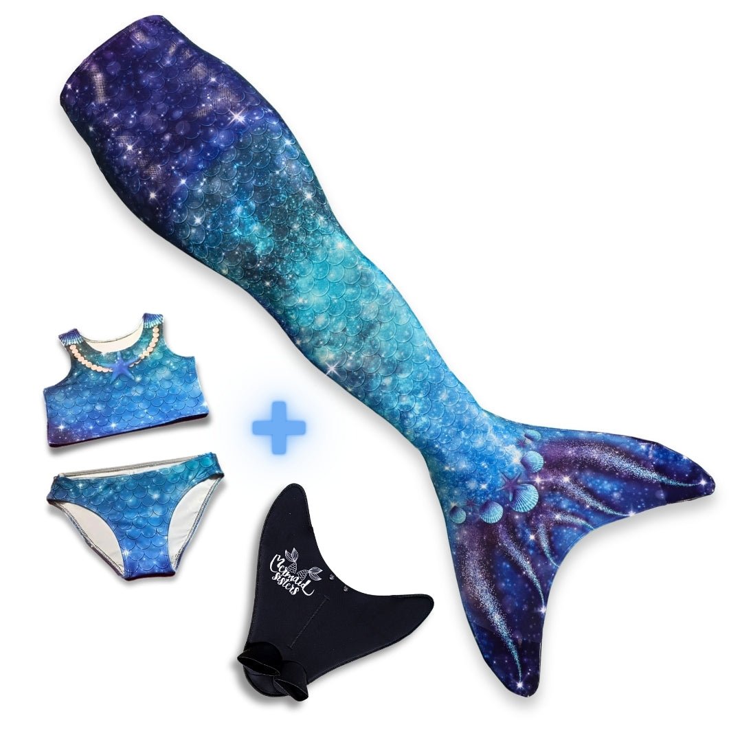 Meerjungfrau Set Stern des Meeres Blau