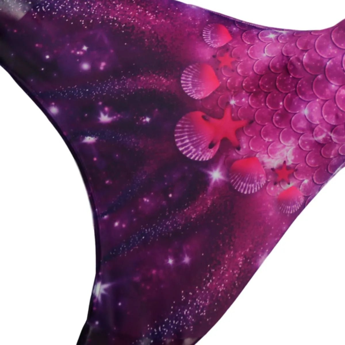Zeemeermin staart Star of the Sea Purple met monovin zijaanzicht – Mermaid Sisters